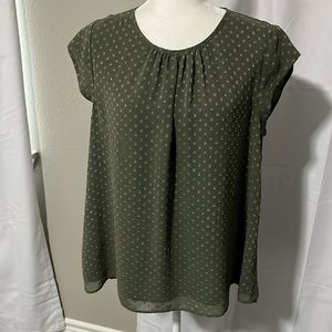 Green blouse